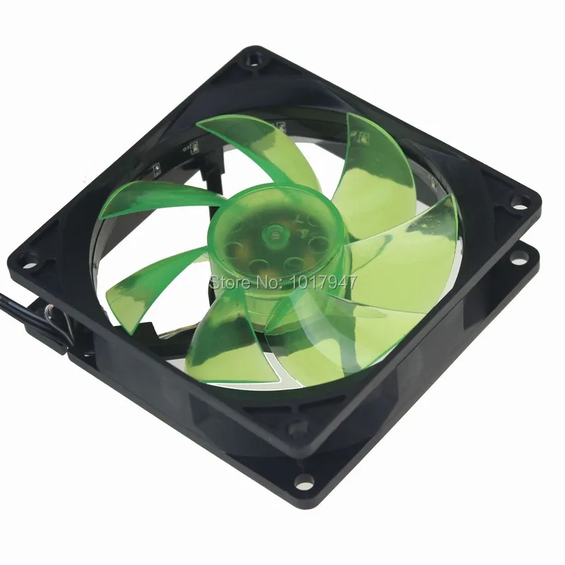 1 шт. Gdstime 3Pin 12В 90 мм вентилятор LED Зеленый для компьютера ПК корпус охлаждения