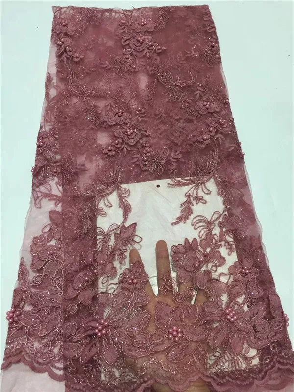 Фото Кружевная ткань из двойной органзы с камнями модная французская кружевная