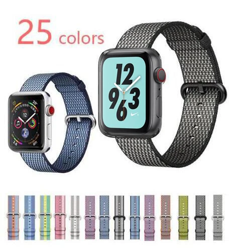 Новое поступление нейлоновый ремешок для apple watch 42 мм 38 40 44 спортивный браслет и