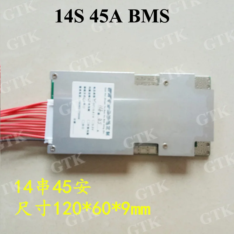 BMS 14s 51 8 v 45A bms Li Ion батарея для электровелосипеда 48v 40A 18650 плата защиты аккумулятора