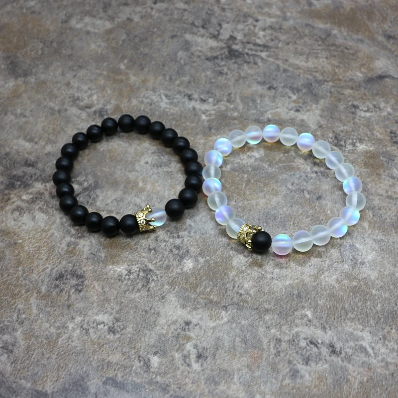 Лидер продаж комплект из 2 предметов пара браслетов браслет натурального камня