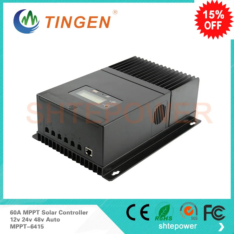 Новый продукт! 60A 60amp Max PV вход 150v MPPT 6415 регулятор заряда солнечной батареи|solar battery