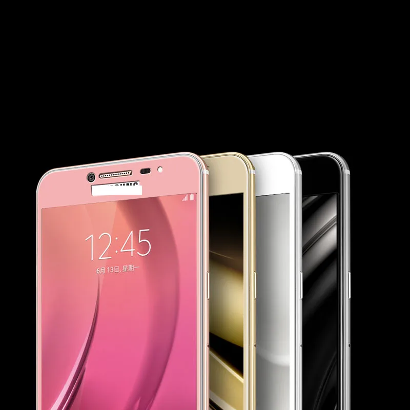 2 шт. черная ультратонкая Защитная пленка для экрана закаленное стекло Samsung Galaxy C5 C
