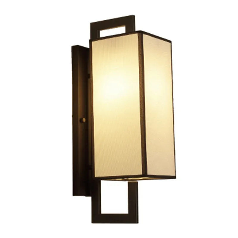 

New China Wind Wall Lamp Elegant Corridor Aisle Wall Lamp Retro Wrought Iron Living Room Bedroom Study Bedside Lamp