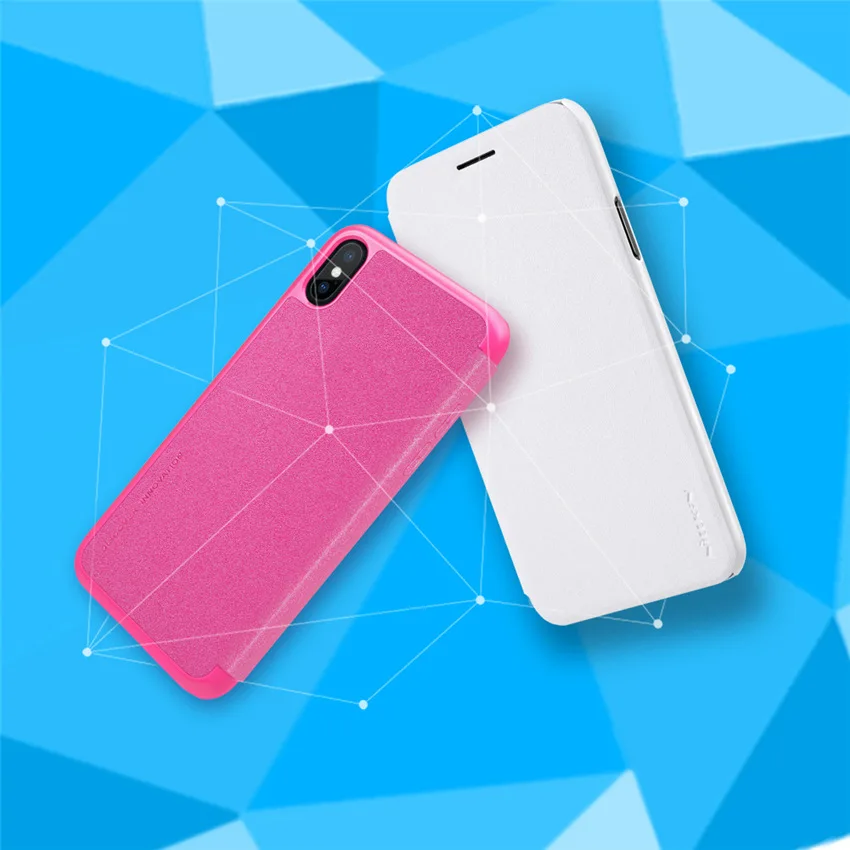 Чехол для iPhone X Nillkin чехол высококачественный кожаный флип-чехол Apple Стильный