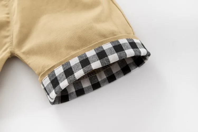 

2019 Children Baby Boy Clothing Short Sleeve Strip Shirt Boys Suit for Kids Clothes