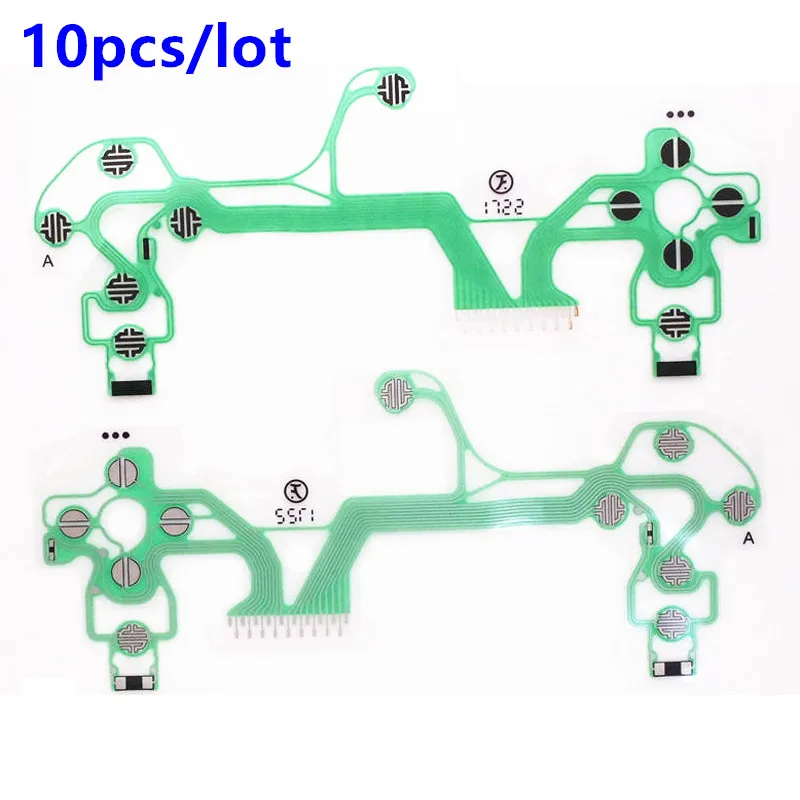 

Ribbon Circuit Board Joystick Flex Cable Conductive Film For PS4 JDM 050 JDM 055 PlayStation 4 Pro 5.0 JDS 055 Controller 10pcs