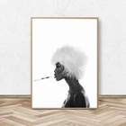 Модный постер Naomi Кэмпбелл, холст, настенные художественные принты, афроамериканская черная женщина, топ-модель, картина для девушек, комната, настенный художественный Декор