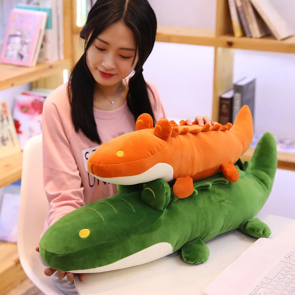 

60-130cm Stuffed Animal Real Life Alligator Plush Toy Simulation Crocodile Dolls Kawaii Ceative Pillow for Children Xmas Gifts