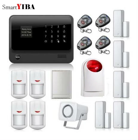 SmartYIBA беспроводной GPRS SMS домашняя охранная Аварийная сигнализация wifi gsm с