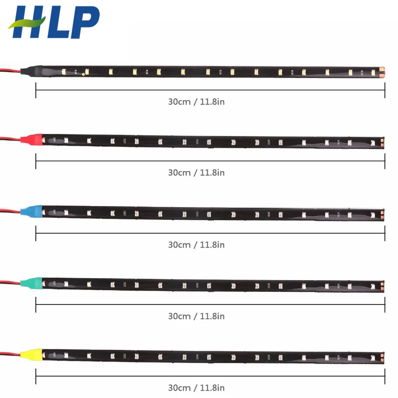 2 шт. светильник для автомобиля мотоцикла светодиодный 3528SMD 30 см DC12V со