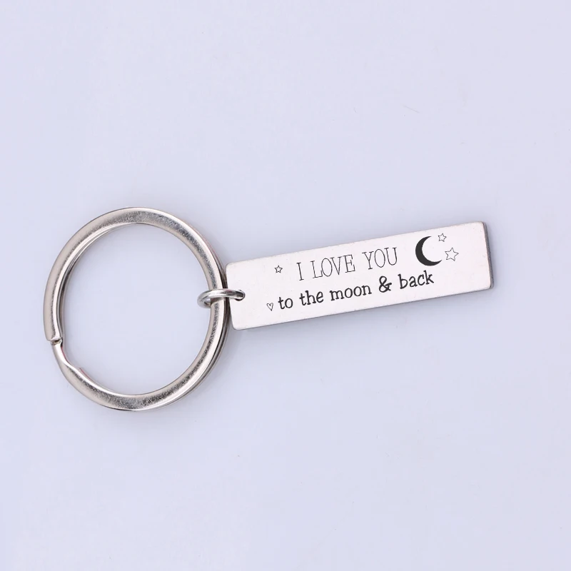 Шикарный новый дизайн надпись с гравировкой я люблю тебя брелок лунным камнем
