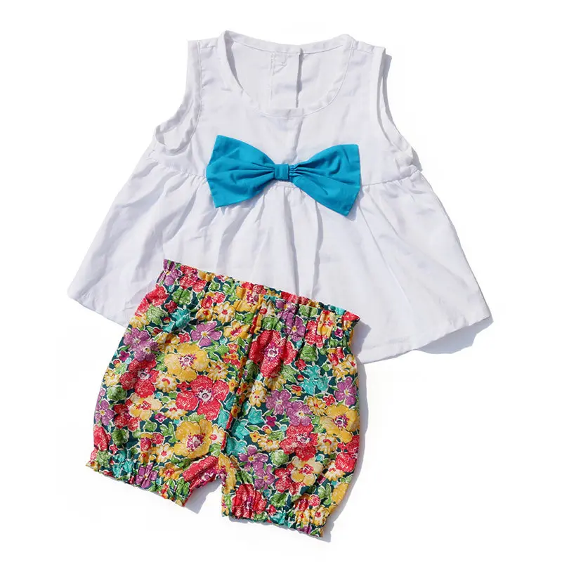 Новинка 2018 лидер продаж Одежда для новорожденных детей малышей летний цветочный