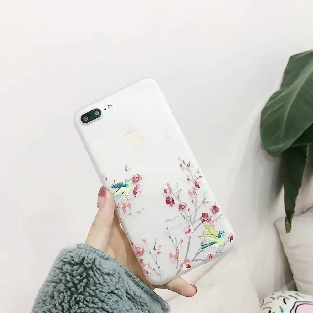 Туманно красоты для iphone х чехол новый милый мультфильм птица силиконовый TPU