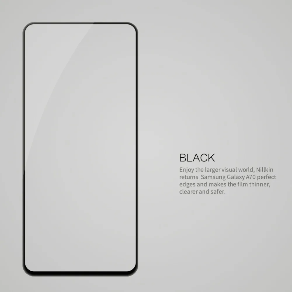 Для samsung Galaxy A70 CP+ Полное покрытие закаленное стекло 9H 2.5D изогнутый экран протектор NILLKIN удивительная нанометровая пленка