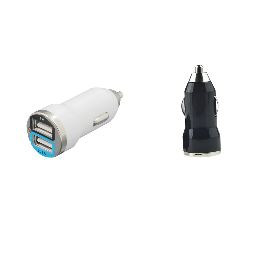 

Mini Universal Dual USB 12V In Car Charger Adapter Travel For Smart Phone Panel Cigarette Socket