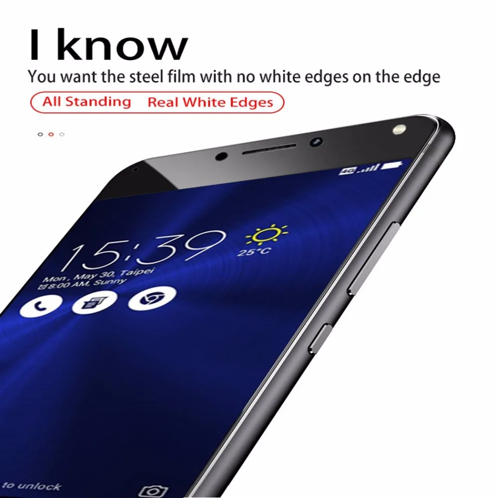 3D Премиум Защитная пленка для экрана для Asus zenfone 4 Max Zc554kl PLus, пленка из закаленного стекла для Asus zenfone 4 max Zc554kl 5,5"
