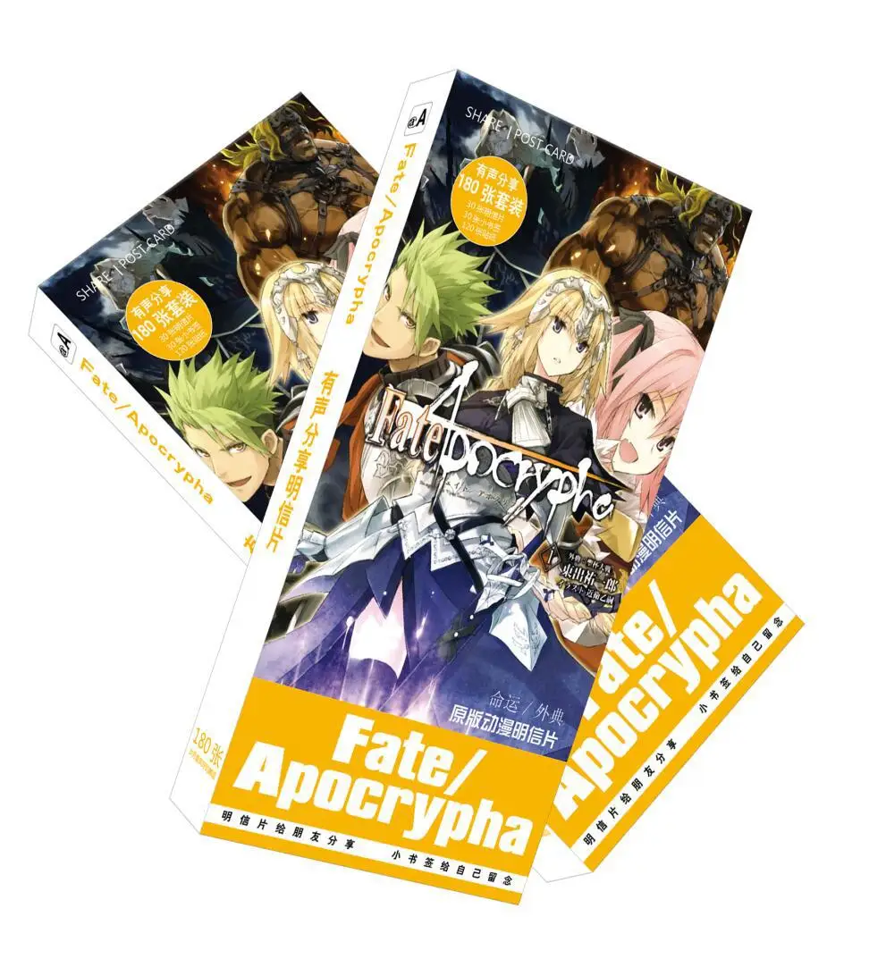 180 шт./компл. Fate/Apocrypha открытка/поздравительная открытка/открытка для