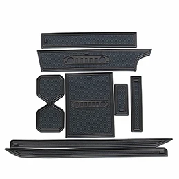 Black Для Suzuki JIMNY JB64W Правосторонняя дверь Слот Модифицированная водная подставка красный/белый/черный Автомобильный интерьер Аксессуары 8 шт./1 комплект - Название цвета: Black