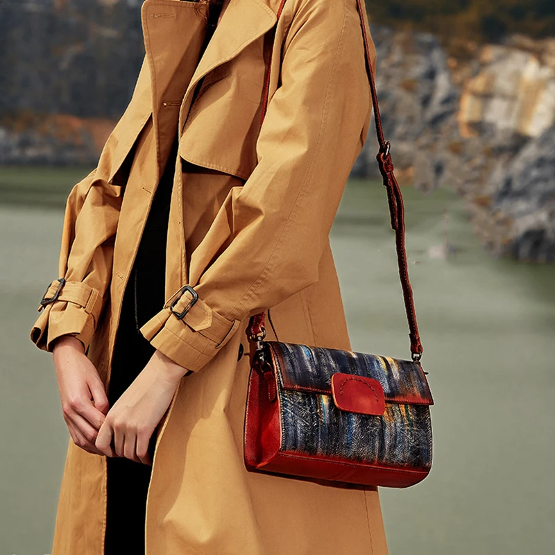 Новинка 2019 кожаная сумка мессенджер с верхним слоем повседневная через плечо