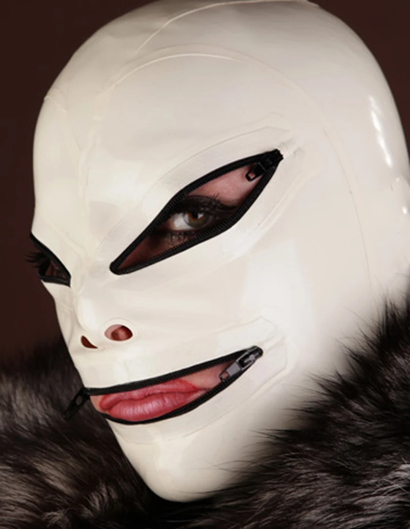 

Новое поступление, латексная маска на капюшон с глазами и ртом, фетиш, фетиш, резиновая унисекс маска, размера плюс, индивидуальный сервис