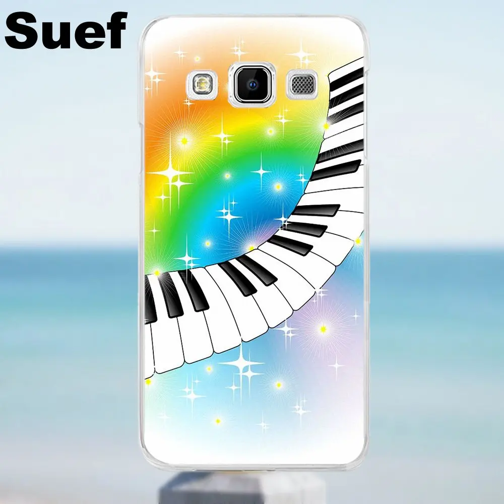 Suef ТПУ чехлы радужные 3d клавиши пианино Tumblr Вдохновленный для Galaxy Alpha Core Prime Note 2 3 4
