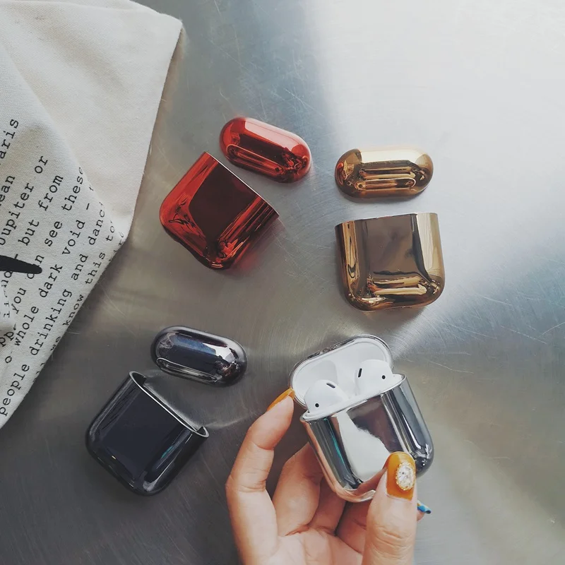 Чехол для беспроводных наушников Airpods 1:1 чехол оригинальные жесткие чехлы s