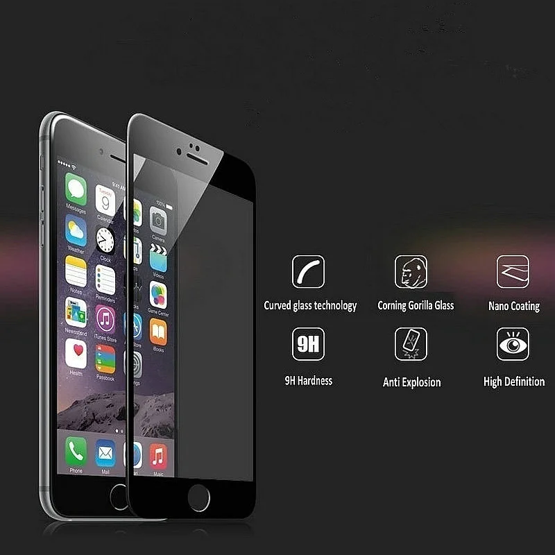 2.5D 9H ультра прозрачное закаленное стекло для защиты экрана или iPhone 6 6S 7 8 Plus X XS Max XR