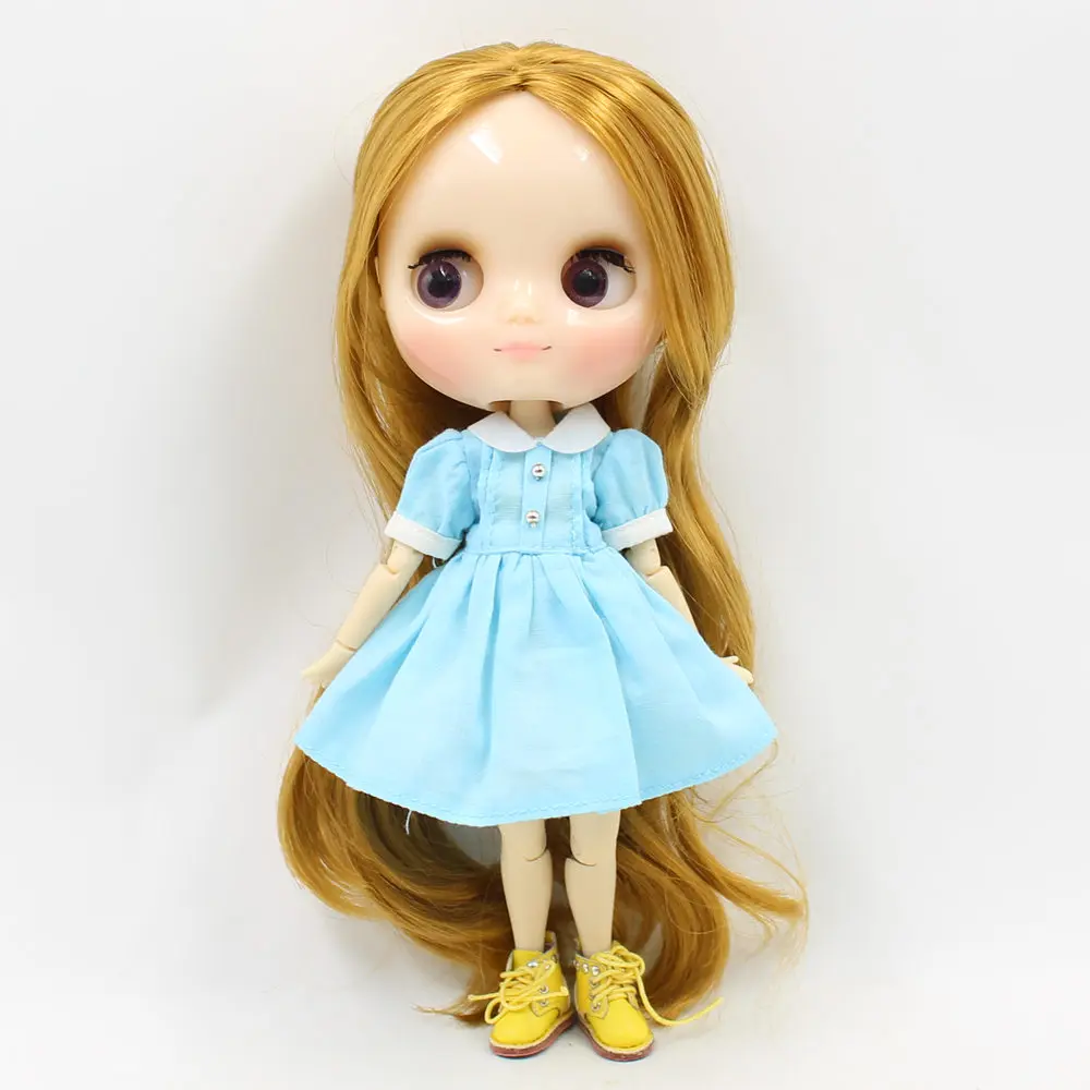 Кукла Middie blyth 210BL0635 золотистые длинные волосы без челки 20 см шарнирное тело
