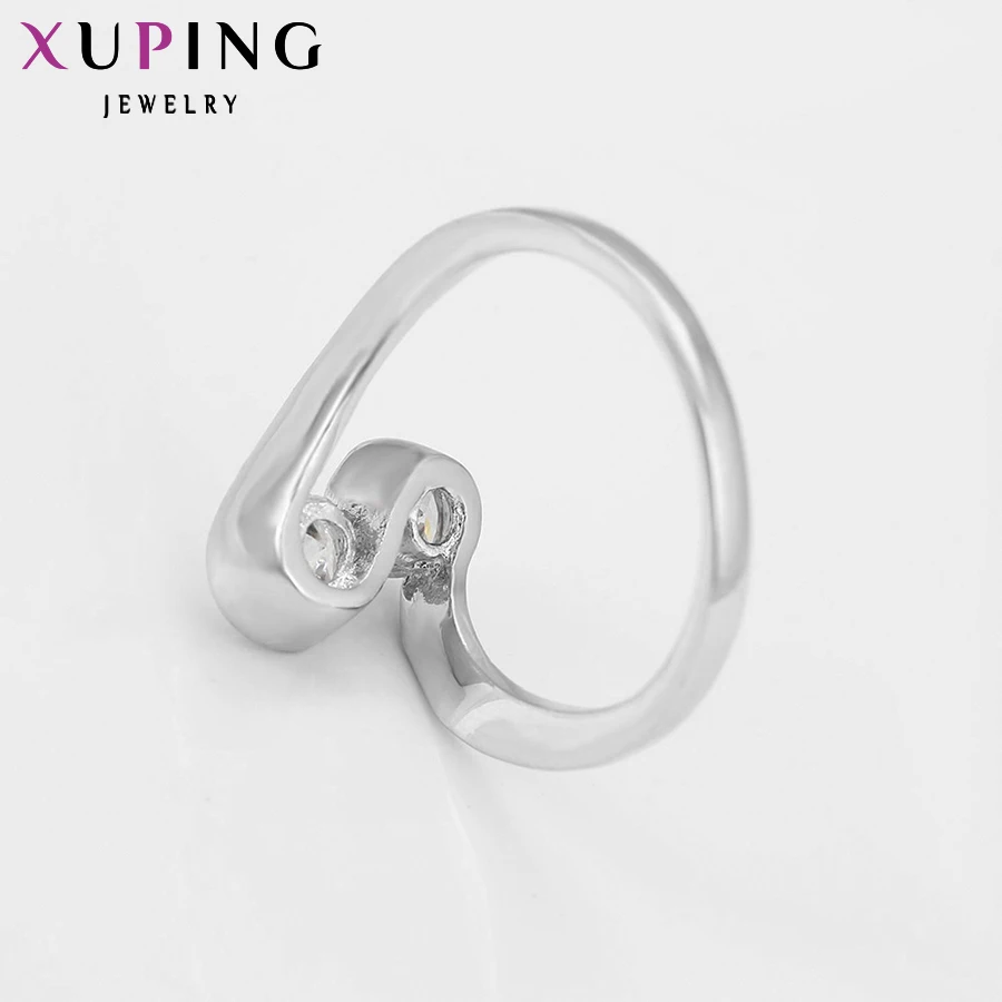 Xuping, модное кольцо, акция, дизайн, посеребренный цвет, модное, рождественское, очаровательное кольцо, ювелирные изделия S20.6/35,1-13351