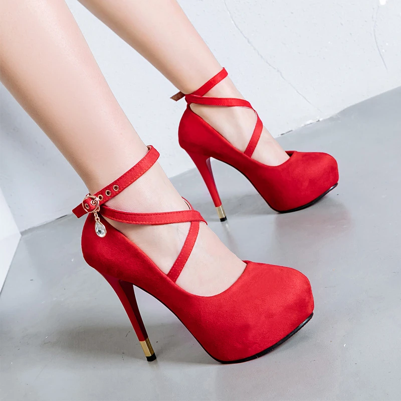 DAOKFPO/брендовые свадебные туфли большого размера замшевые тонкие на высоком