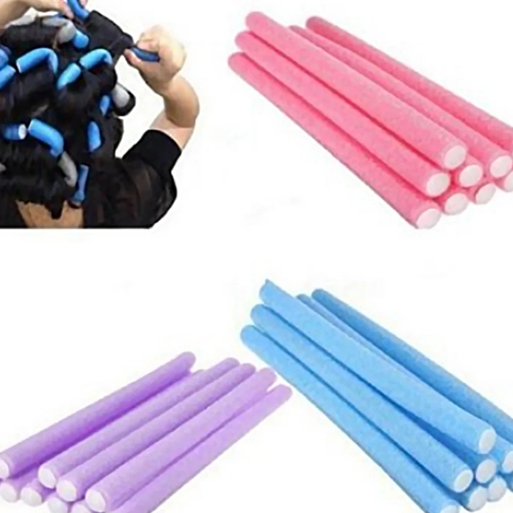 10 шт Портативный волос Foam Roller мягкие волосы стержни для завивки укладки
