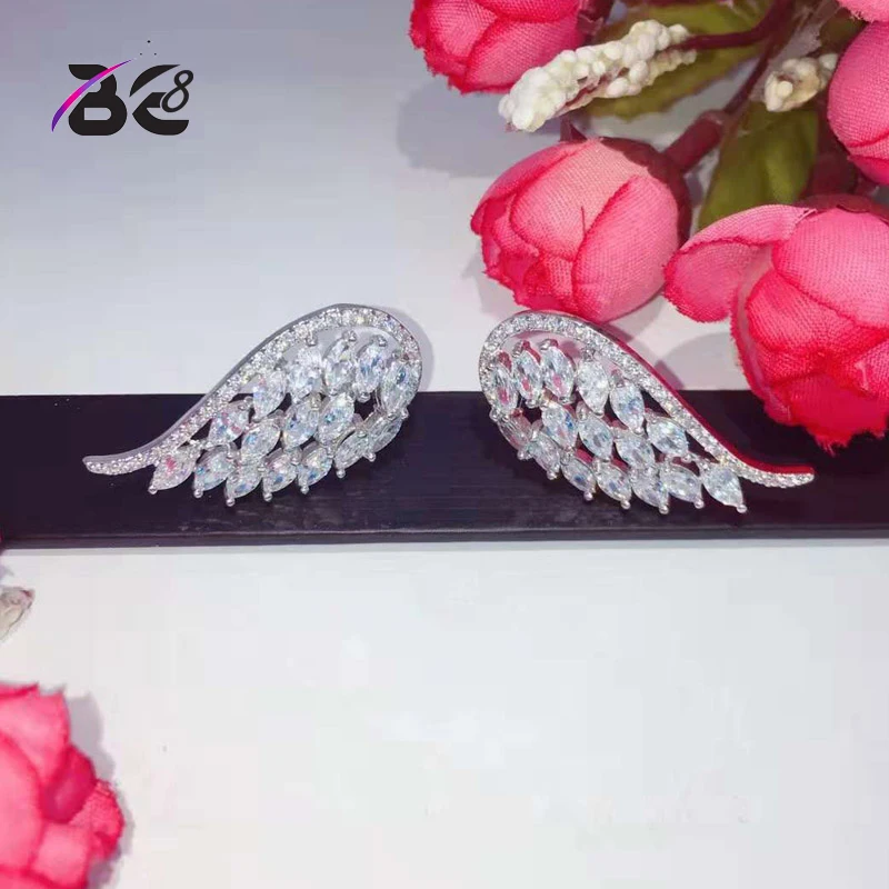 Be 8 Fashion Brilliant AAA Cubic Zircon Women Stud Earrings Brincos Weeding Jewelry Party Gifts Earings E814 | Украшения и
