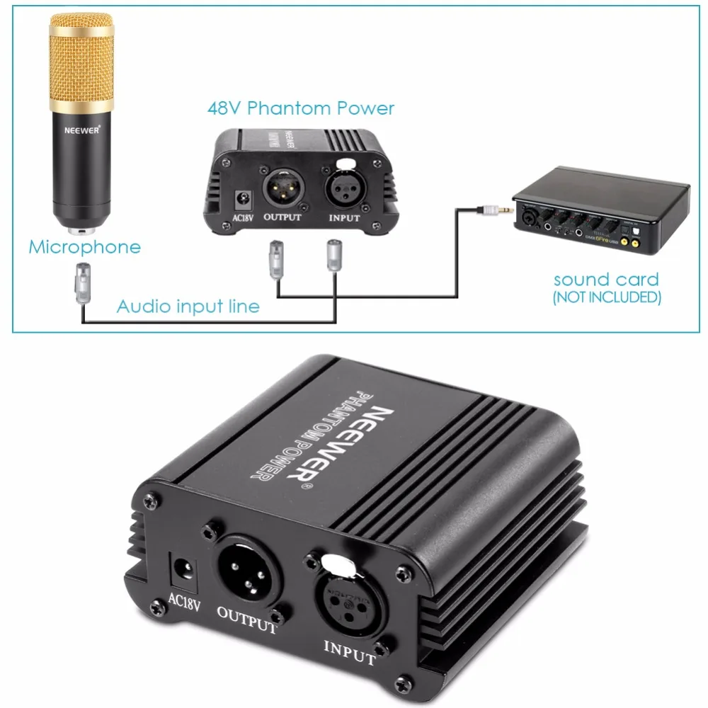 Neewer конденсаторный микрофон комплект: NW-800 (золотой) Микрофон напольная подставка