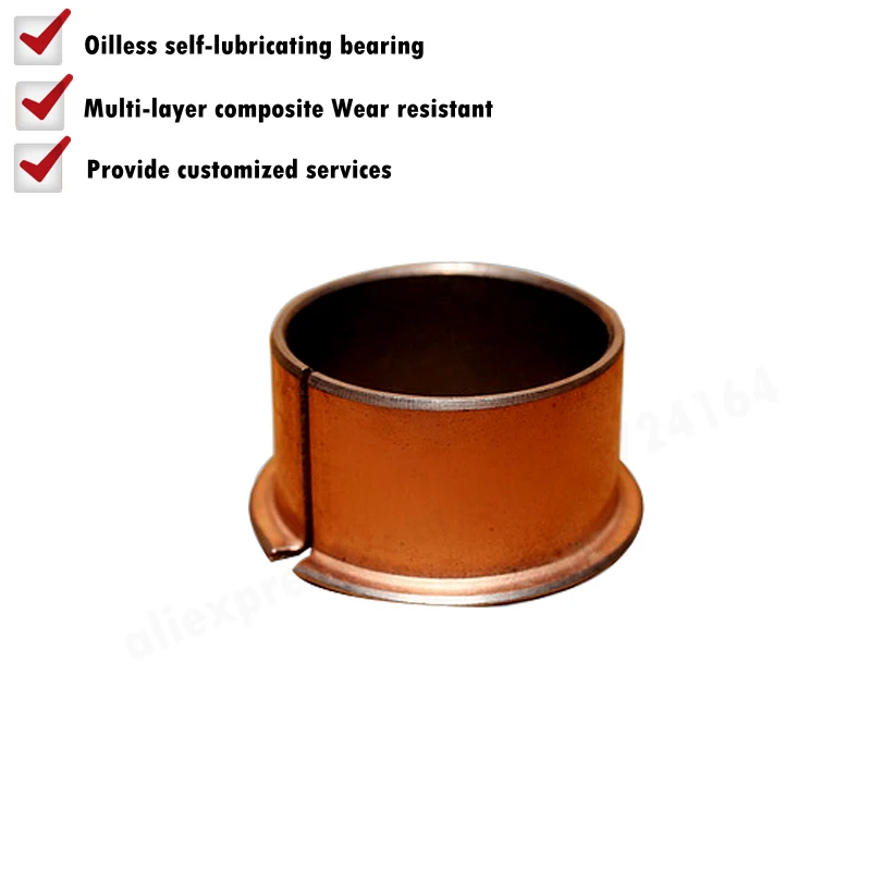 SF-1F 16100 16120 16150 16170 16200 16220 18100 18120 Flange Self Lubricating Composite Bearing Bushing Sleeve Oil free Sliding |