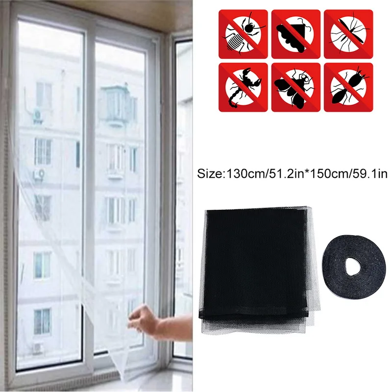 Urijk DIY насекомых ошибка сетки окна для экрана двери москитная сетка занавес