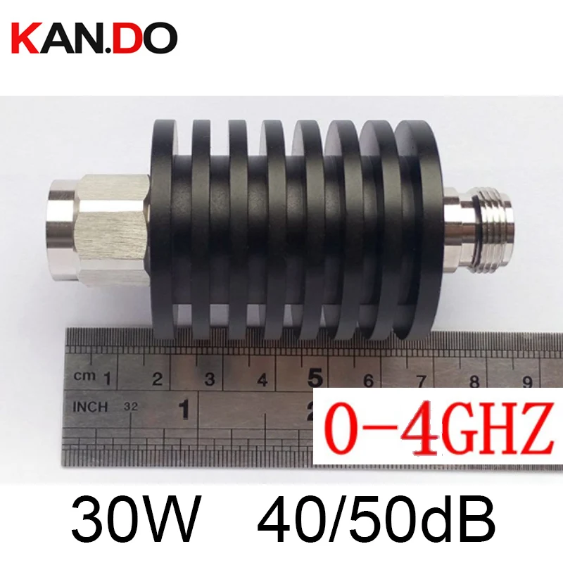 

30W RF Attenuator DC-4Ghz 40/50DB Option Attenuation Feeder Connector COAXIAL Jack Power Attenuater 4ghz Telecom Parts