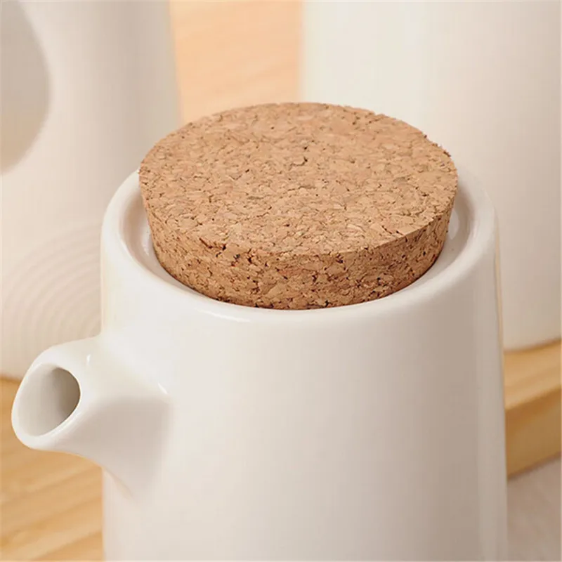 Простая кухонная белая бутылка для соуса керамические кухонные принадлежности