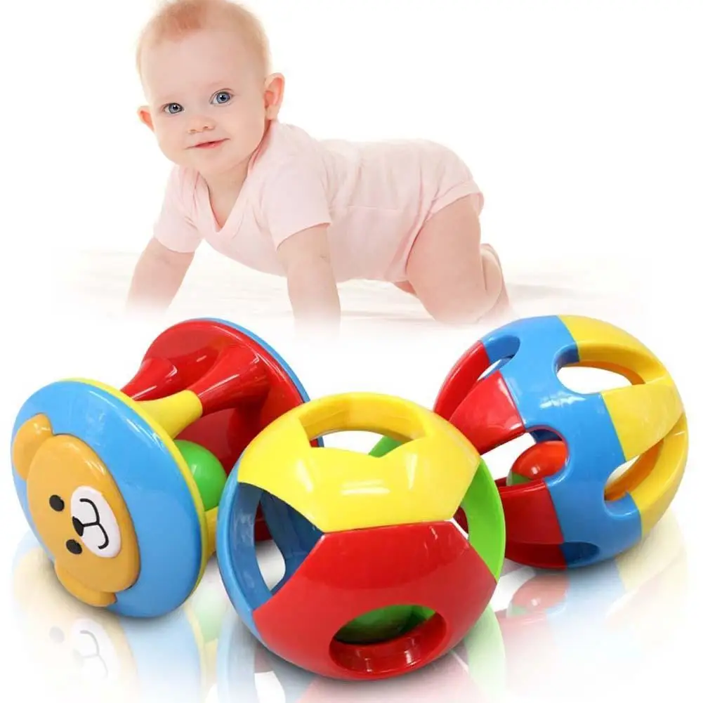 

1 Pc Lovely Funny Baby Rattles Plastic Music Novelty Hand Shake Bell Ring Early Learning Educational Toys Rattles toys Baby