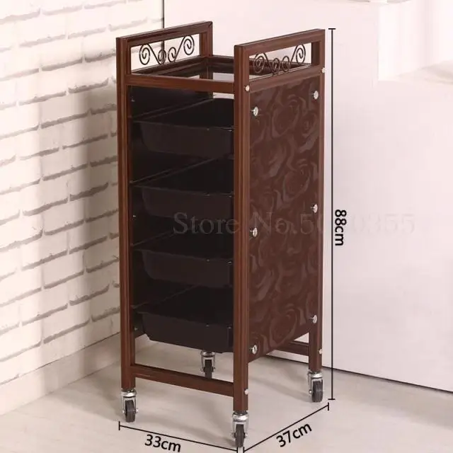 Hairdressing special tools car barber shop hair salon hot dyeing trolley retro multi-function beauty bar car clearance specials - Цвет: 0.0. 11