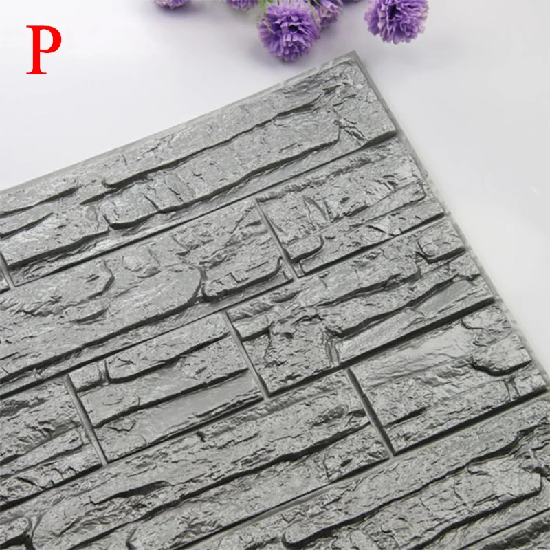 Кирпич обои 2019TOP DIY 3D Кирпич ПЭ пены панели обоев комнаты наклейка каменное украшение тиснением G90531