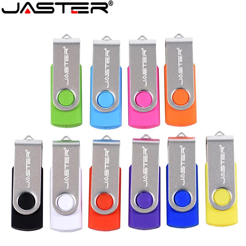 

JASTER USB flash drive USB 2.0 S303 Swivel design Pendrives 128GB 64GB 32GB 16GB 8GB 4GB high quality portable pen drive