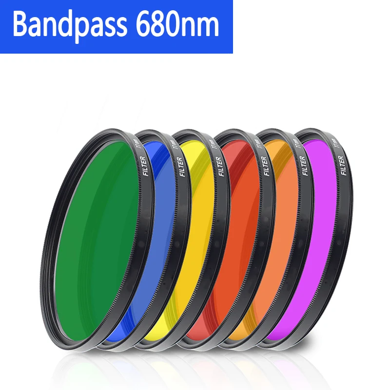 Стандартные фильтры машинного зрения Red Bandpass 680nm C-Mouth промышленный фильтр для
