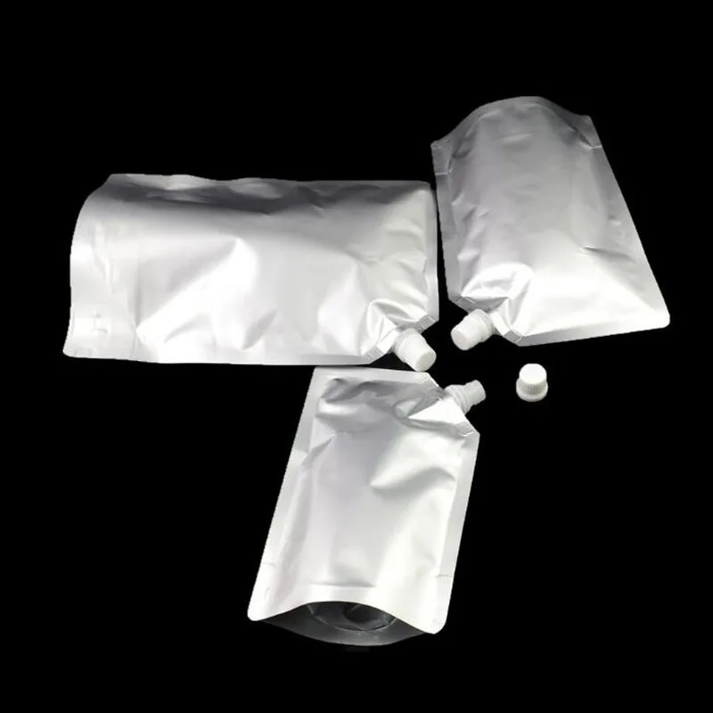 250 шт 14*21 см 500 мл желе Doypack алюминиевый мешочек с носиком из фольги сок пустой