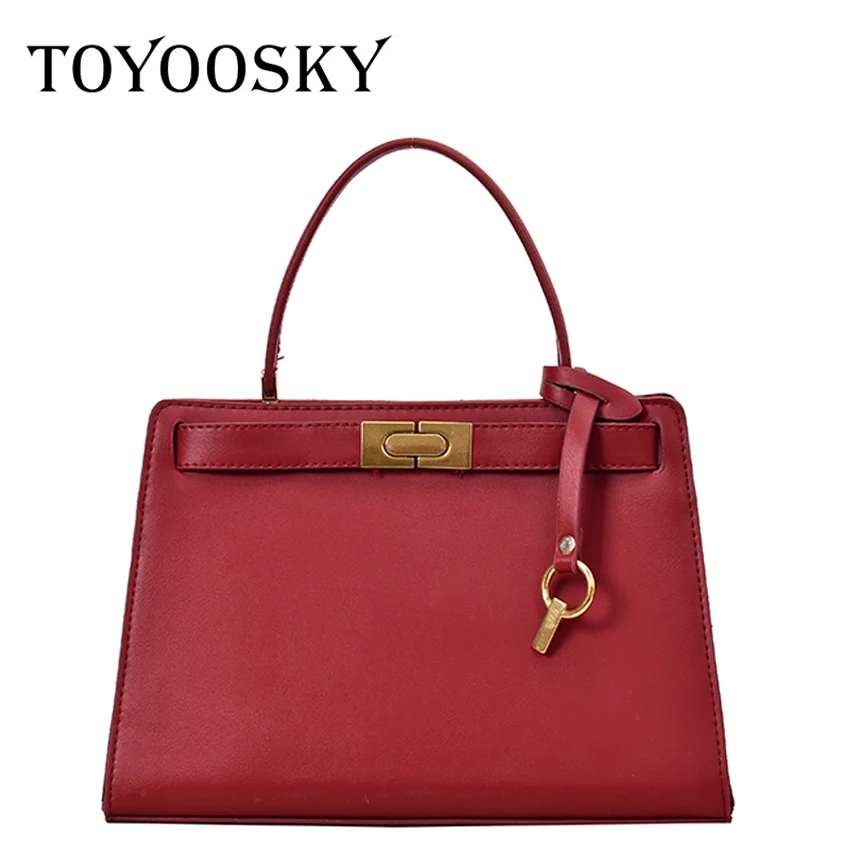 TOYOOSKY модные женские сумки однотонная сумка через плечо из искусственной кожи с