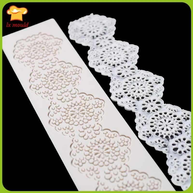 Двойная кружевная форма для торта специальный кружевной коврик с глубоким