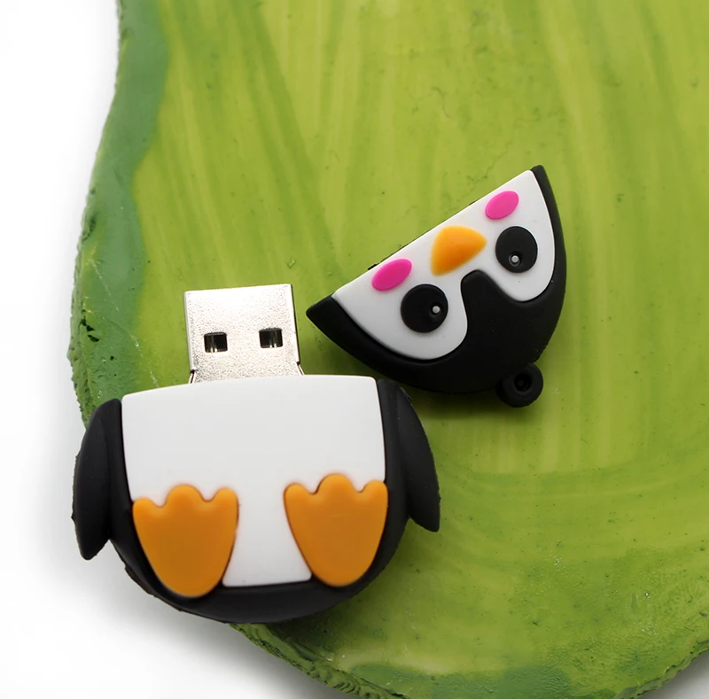 Reboto флэш-накопитель 64 Гб пчела Usb флеш-накопитель ручка в форме пингвина диск Фокс флэш-накопитель красная сова карта памяти 4 ГБ 8 ГБ 16 ГБ 32 ГБ