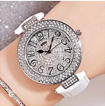 silver white Новые модные женские часы с большим циферблатом, стразы, женские часы, роскошный женский браслет, кварцевые часы, часы, reloj mujer, Прямая поставка - Цвет: silver white