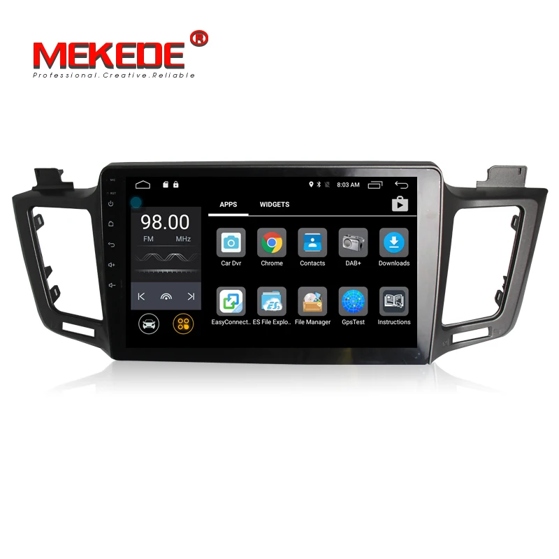 10.1&quot 1024*600 screen 4G SIM lte Car DVD Multimedia Player Radio For Toyota RAV4 2013 2014 2015 2016 2017 android 7.1 2G RAM |