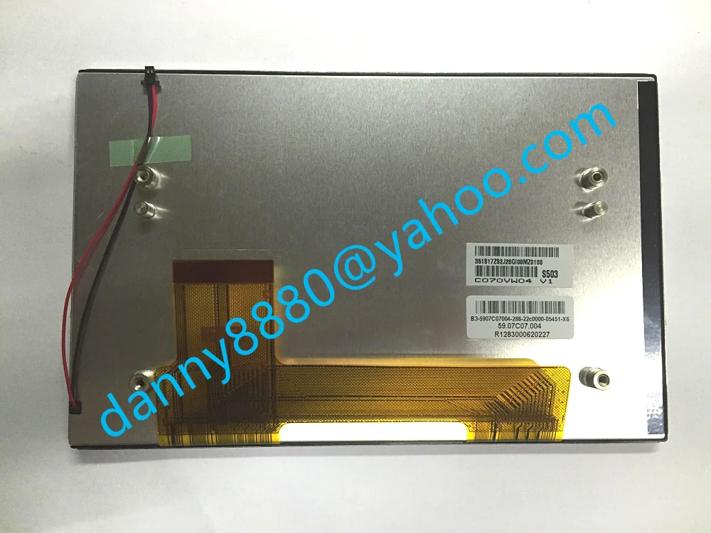 Оригинальный Новый AUO 7 дюймов ЖК дисплей C070VW04 V1 экран TFT панель для Iveco